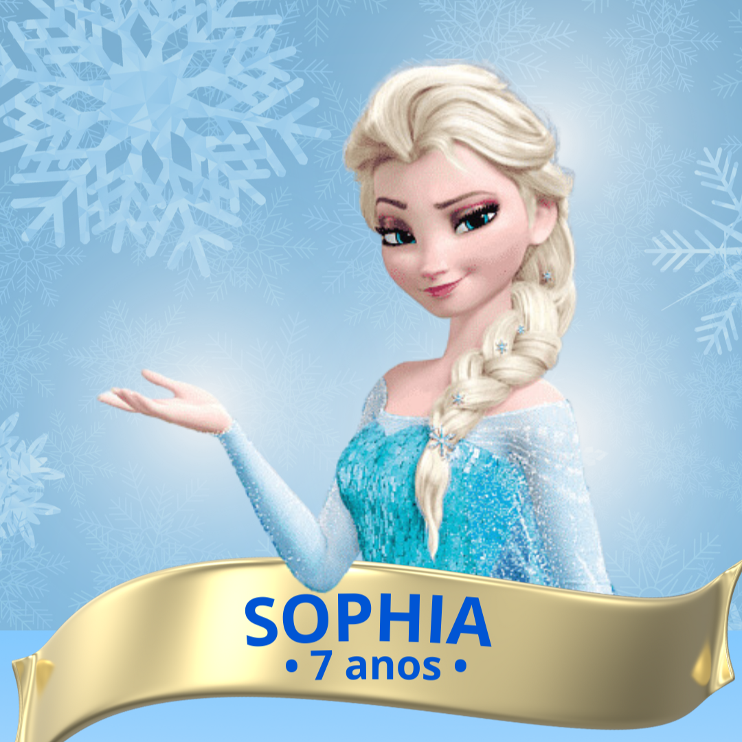 Convite de Aniversário Interativo Frozen 1