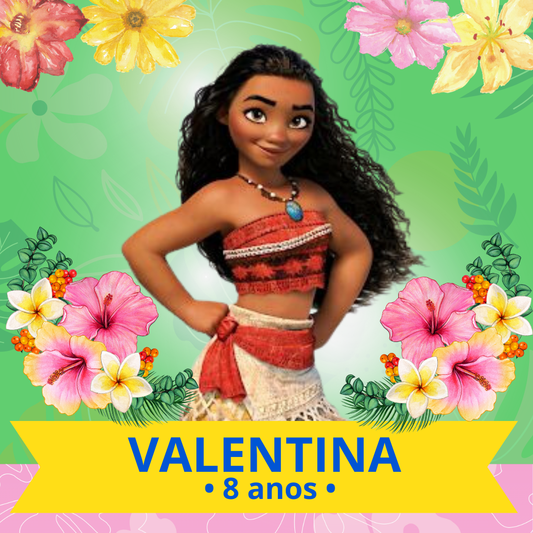 Convite de Aniversário Interativo Moana 2